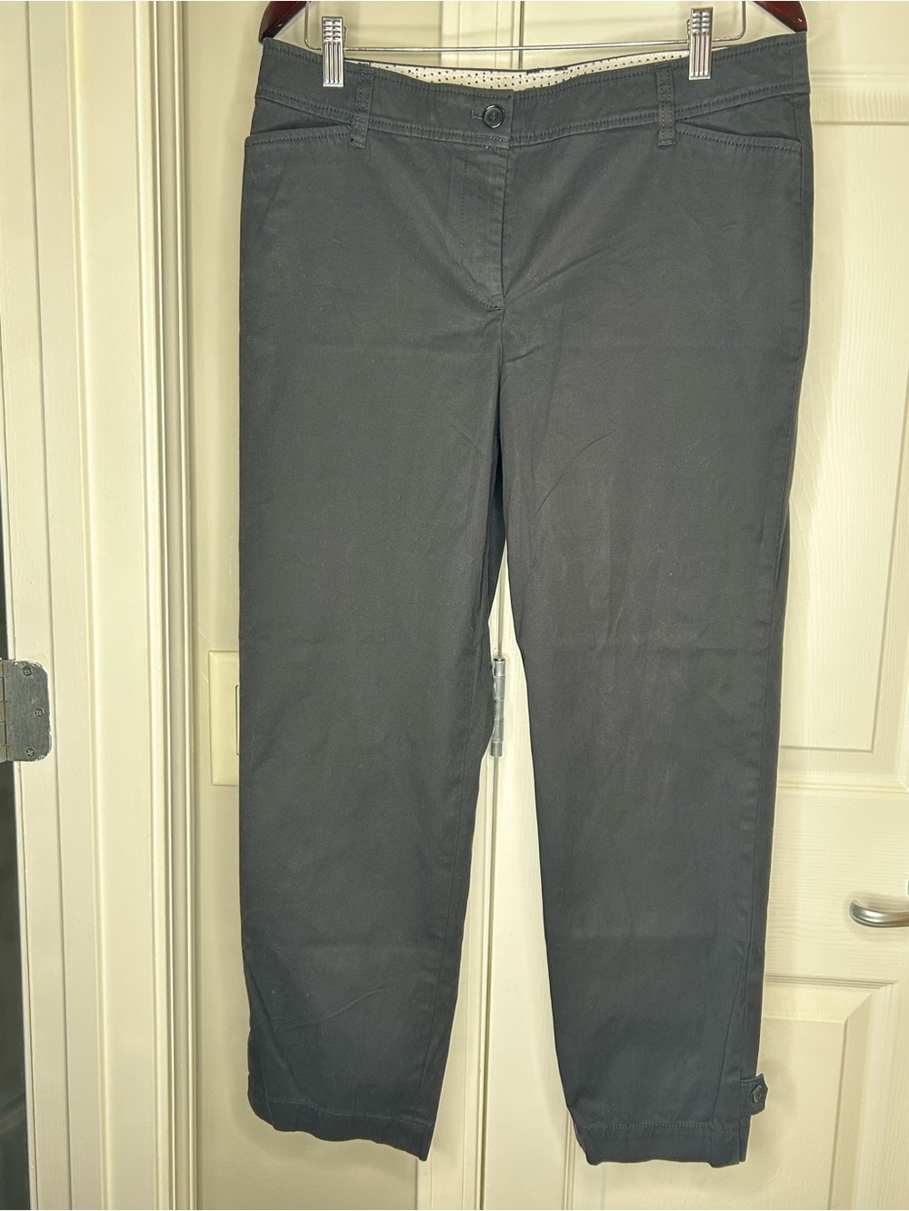 Talbots Women’s Black Ankle Pants Size 10 Stretch Business Casual